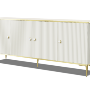 Commode design cachemire & doré L182 cm PETRA